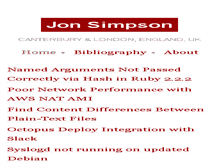 Tablet Screenshot of jonsimpson.co.uk